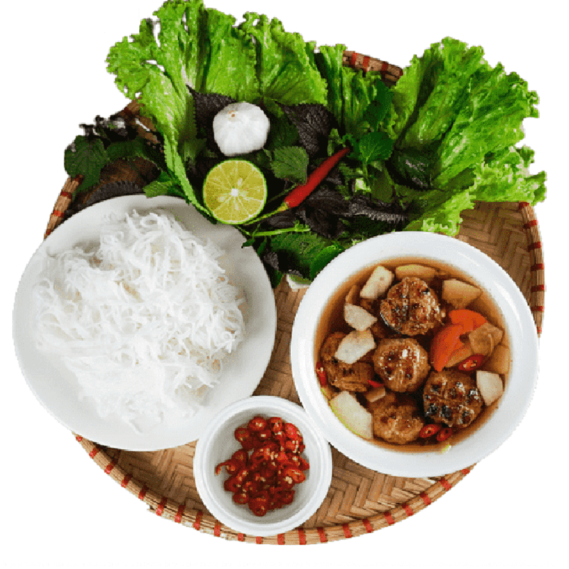 Bún chả quạt Hà Nội
