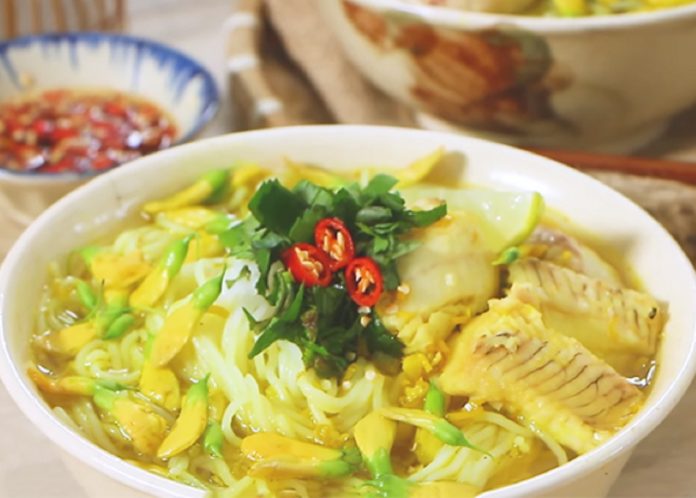 Bún cá An Giang 2 Bún Cá Châu Đốc - Sự Kết Hợp Hài Hòa Giữa Nghệ Vàng Ướm và Cá Tươi Ngon