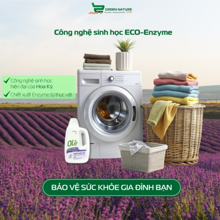 Nước giặc sinh học hữu cơ Eco-Enzyme Olé Lavender