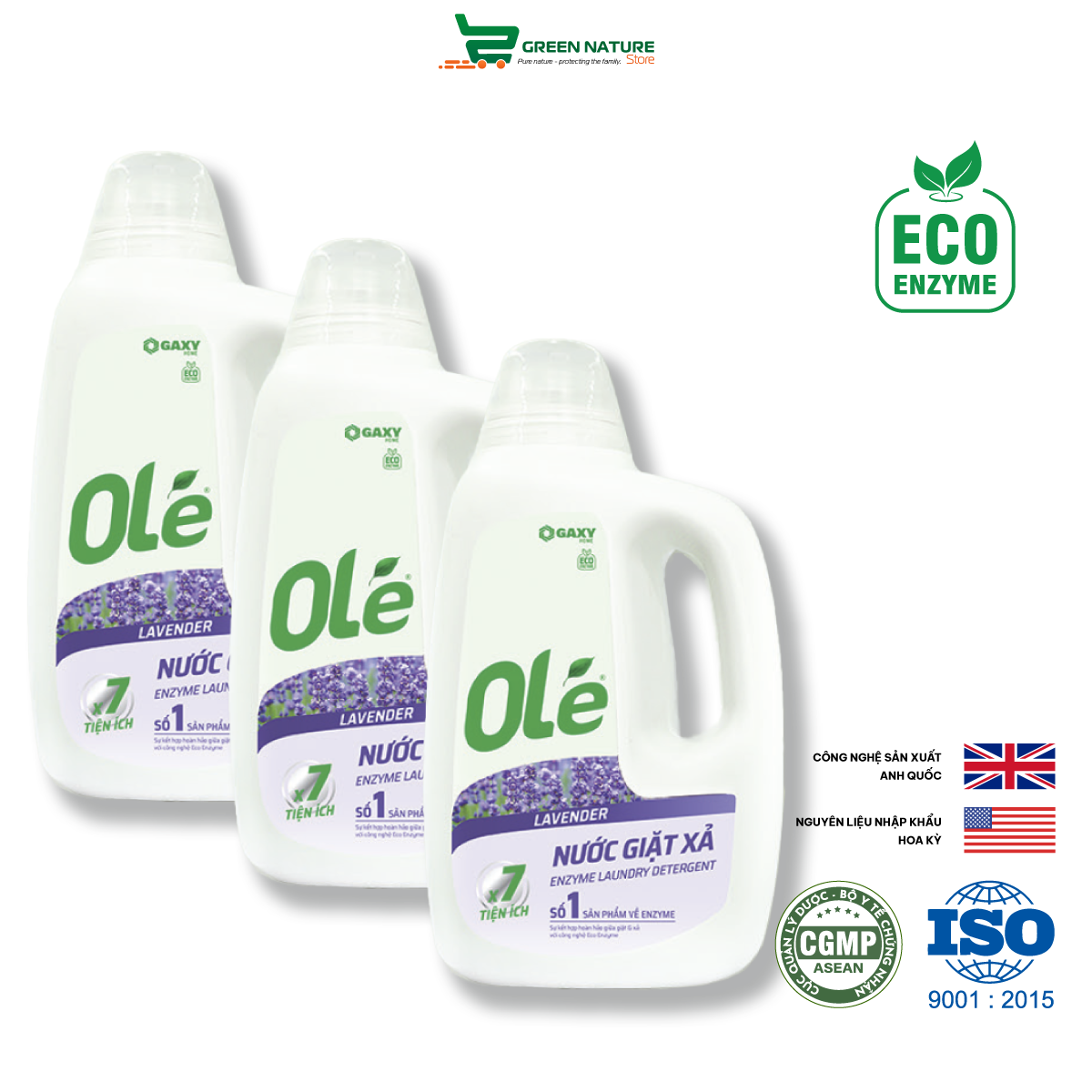 Nước giặc sinh học hữu cơ Eco-Enzyme Olé Lavender