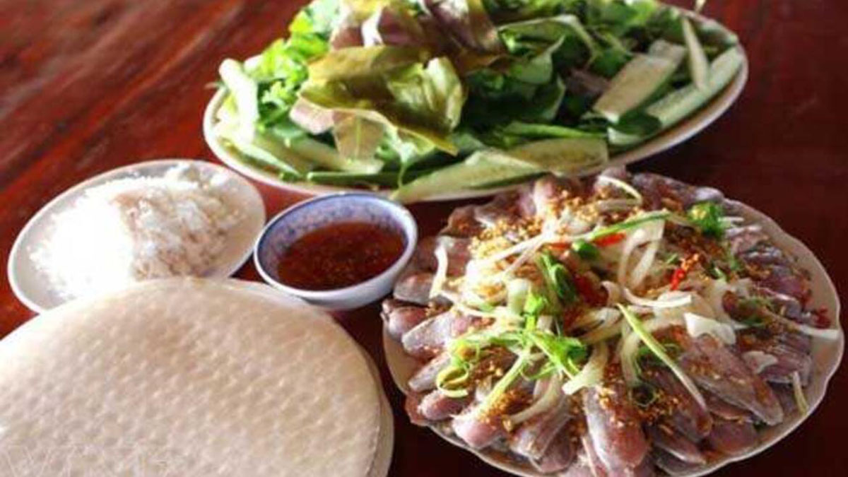 Gỏi Cá Chình Đầm Trà Ổ bình định